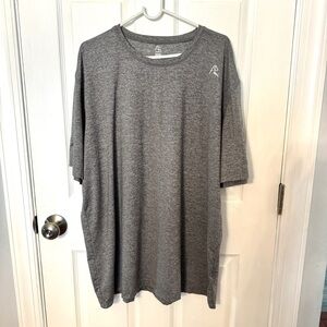 Men’s Rhoback Blitz Tech tee, size XXXL, medium grey color